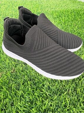 Danskin Women's Black Slip-On Athletic Sneakers with White Sole